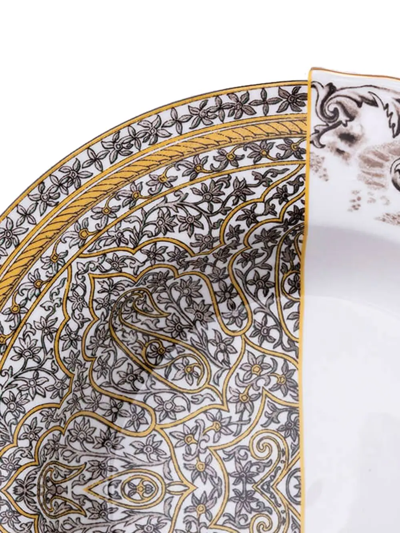 Seletti Hybrid Agroha Printed Porcelain Soup Bowl 25.4cm In White