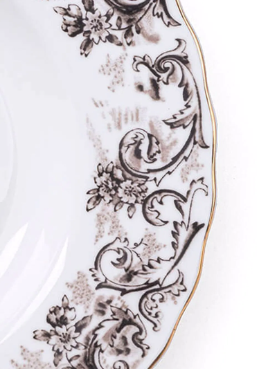 Seletti Hybrid Agroha Printed Porcelain Soup Bowl 25.4cm In White