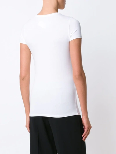 Shop Majestic Slim Fit T-shirt In White