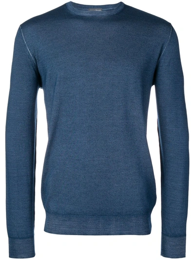 Shop Drumohr Fine Knit Sweater In Blue