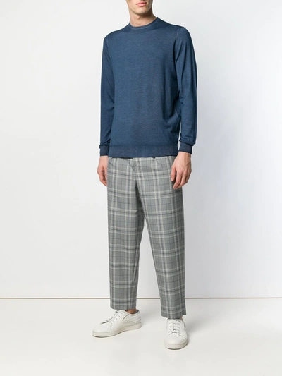 Drumohr Round Neck Sweater In Blue