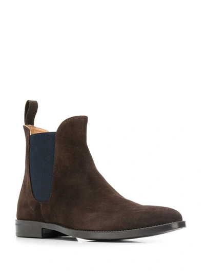 Shop Scarosso Chelsea Boots In Brown