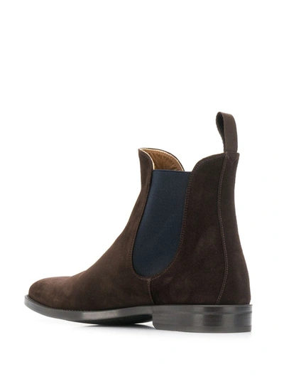 Shop Scarosso Chelsea Boots In Brown