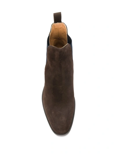 Shop Scarosso Chelsea Boots In Brown