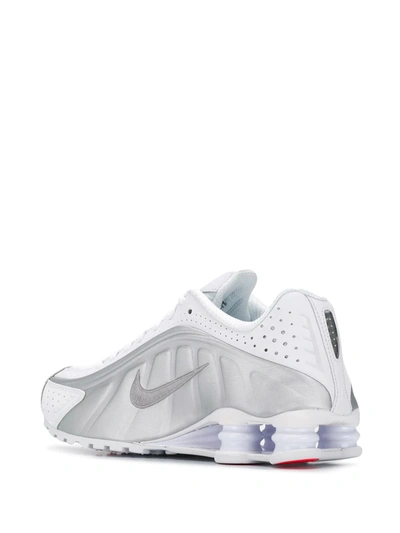 Shop Nike Shox R4 Sneakers In Silver