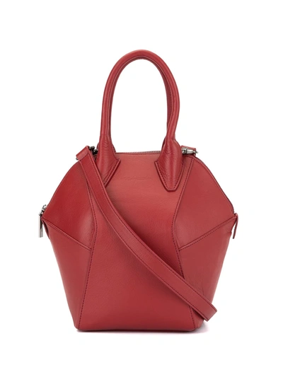 Shop Discord Yohji Yamamoto Polyhedron Shoulder Bag In Red