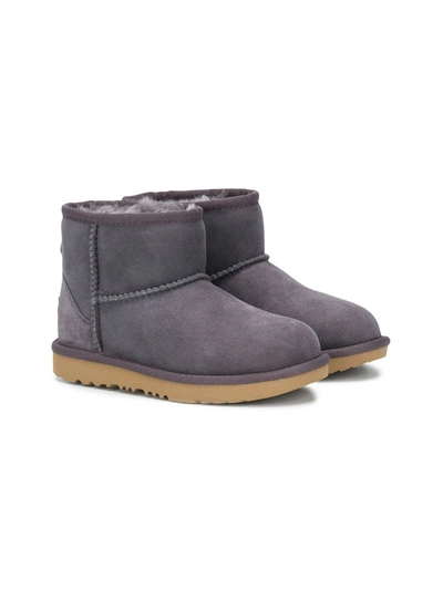Ugg Shearling Lined Snow Boots In Grey