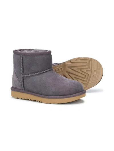 Ugg Shearling Lined Snow Boots In Grey