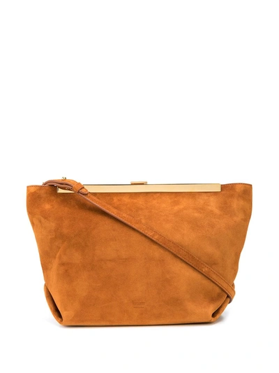 Shop Khaite Adeline Crossbody Bag In Brown