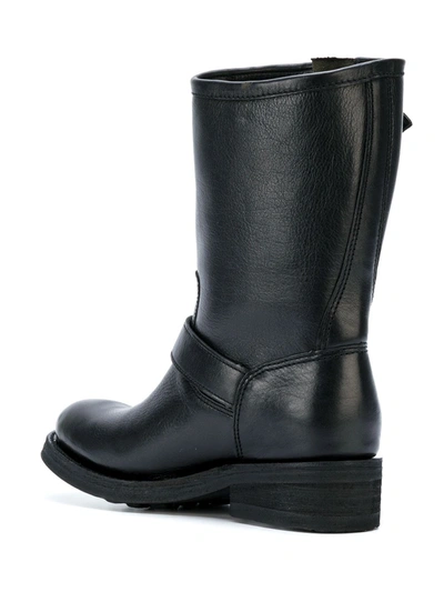 Shop Ash Mid-calf Boots With Buckles In Black