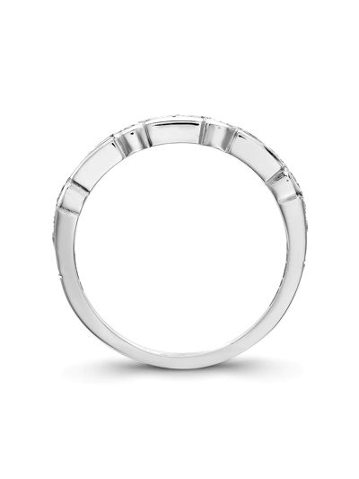 Pragnell Platinum Antrobus Diamond Half Eternity Ring In Silver