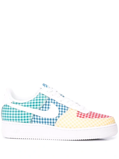 Nike Air Force 1 Gingham Sneakers In Multicolour | ModeSens
