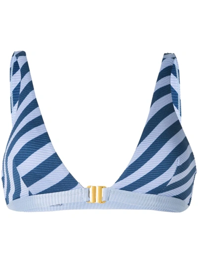 Shop Duskii Salsa Bikini Top In Blue