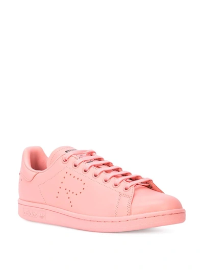 evne Waterfront Enig med Adidas Originals Adidas By Raf Simons Pink X Raf Simons Stan Smith Leather  Sneakers | ModeSens