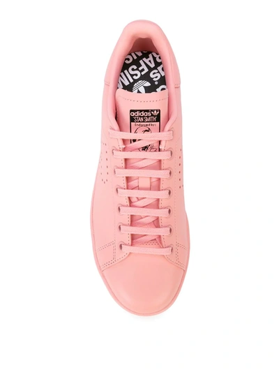 Adidas Originals Adidas By Raf Simons Pink X Raf Simons Stan Smith Leather Sneakers In Pink