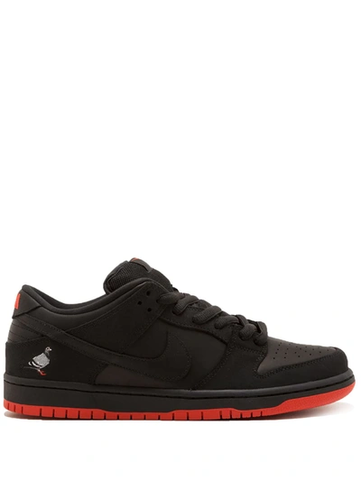 Shop Nike Sb Dunk Low Trd Qs "black Pigeon" Sneakers