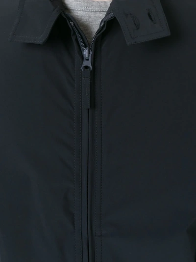 Shop Aspesi Zip-up Lightweight Jacket In Black