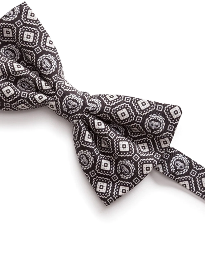 Shop Dolce & Gabbana Patterned Bow Tie In Brown