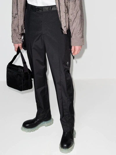 A-cold-wall* Black Belted Technical Trousers In Black