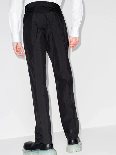 A-cold-wall* Black Belted Technical Trousers In Black