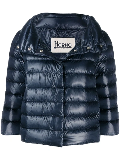 HERNO PADDED JACKET - 蓝色