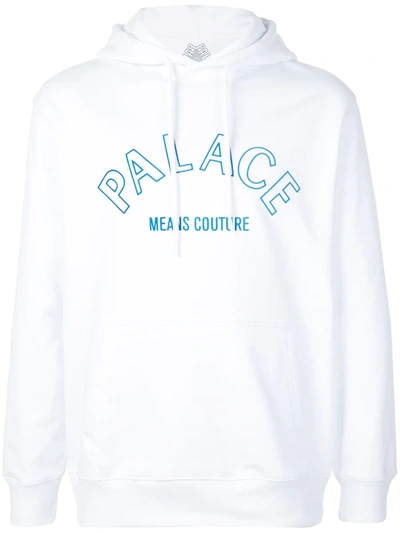Shop Palace Couture Logo-print Hoodie In White