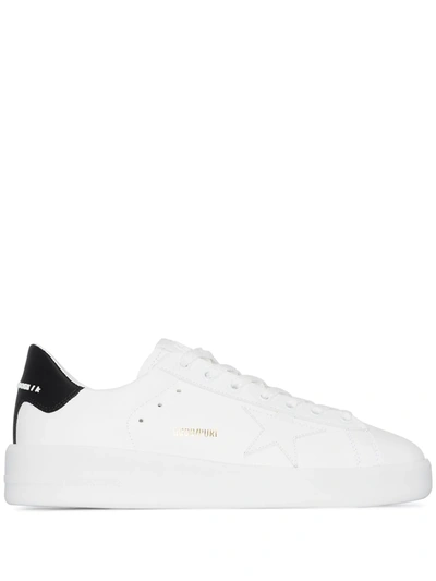 WHITE PURE STAR LEATHER SNEAKERS