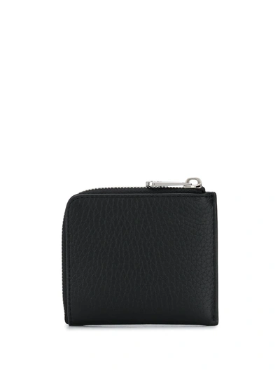 Shop Mulberry Zip-up Leather Wallet In Black