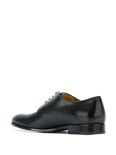 Shop Giorgio Armani Classic Derby Shoes In Black