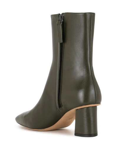 Shop 3.1 Phillip Lim Tess 60mm Square Toe Boots In Green