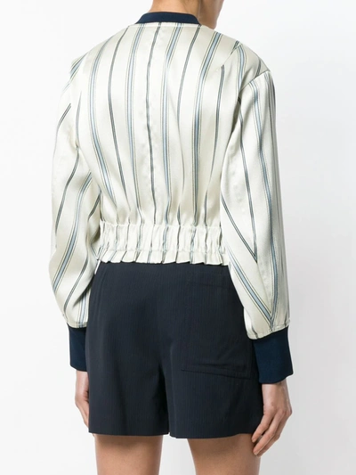 Shop 3.1 Phillip Lim / フィリップ リム Striped Bomber Jacket In Neutrals