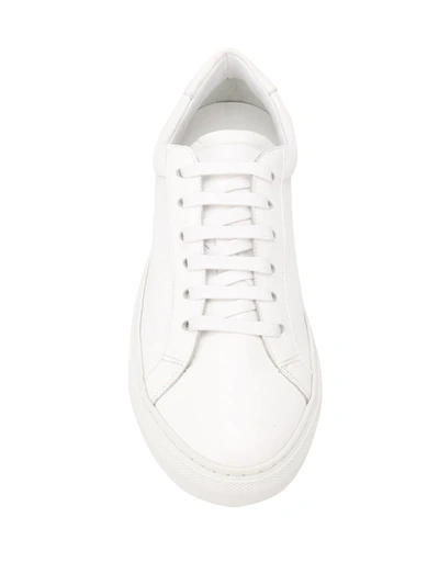 Shop Scarosso Silvia Contrast Sole Sneakers In White