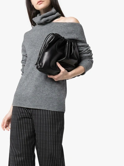 Paige Raundi Cold Shoulder Turtleneck Sweater In Grey