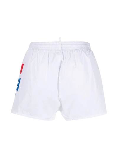 Shop Dsquared2 X Pepsi Swim Shorts In White