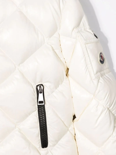 Shop Moncler Quilted Puffer Jacket In White