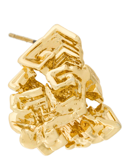 Coup De Coeur Vortex Single Stud Earring In Metallic