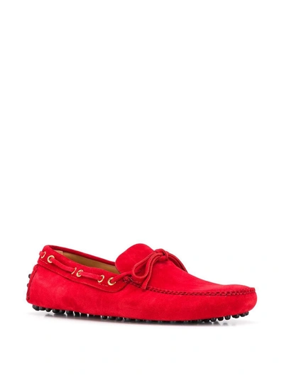 Car Shoe Logo Boat Shoes In Red