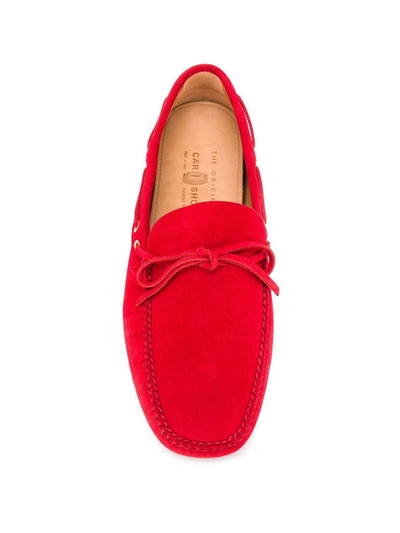 Car Shoe Logo Boat Shoes In Red