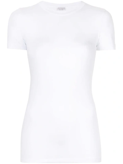 Shop Brunello Cucinelli Regular Fit T-shirt In White