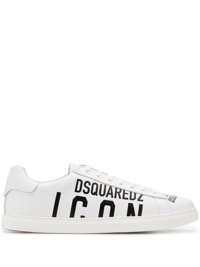 Shop Dsquared2 Icon Low Top Sneakers In White