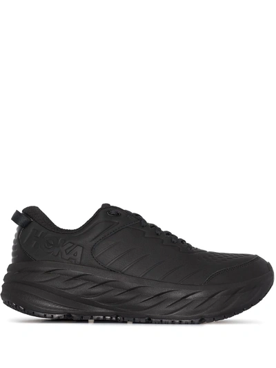 Shop Hoka One One Bondi Low-top Sneakers In Schwarz