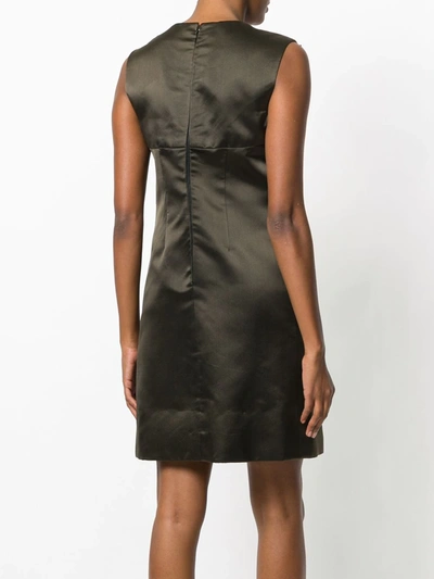 Pre-owned Dior 1960's  Structured Dress In Brown