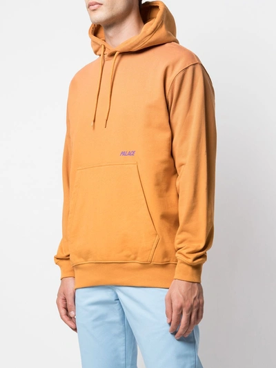 Shop Palace Tri-fade Drawstring Hoodie In Orange