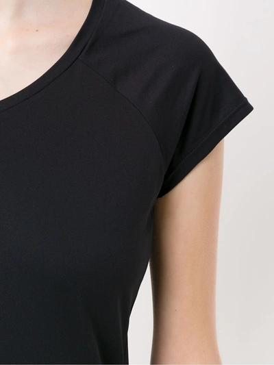 Shop Lygia & Nanny Plain V-neck T-shirt In Black