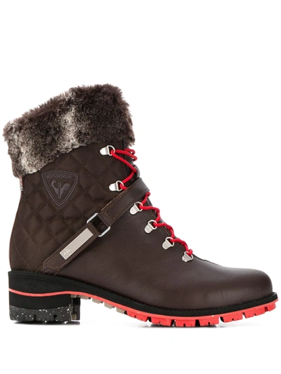 Shop Rossignol Megève Lace Up Boots In Brown