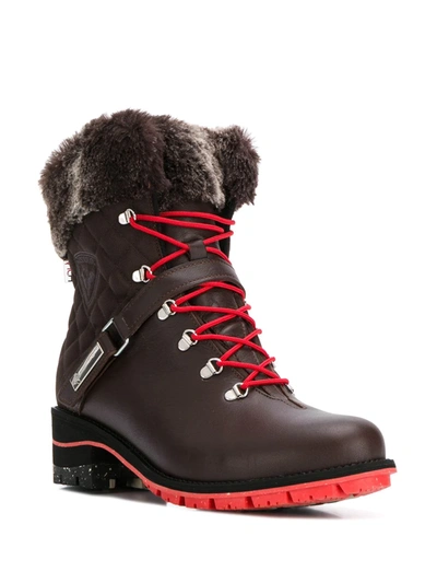 Shop Rossignol Megève Lace Up Boots In Brown