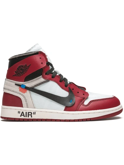 Shop Jordan X Off-white The 10: Air  1 "chicago" Sneakers In Red