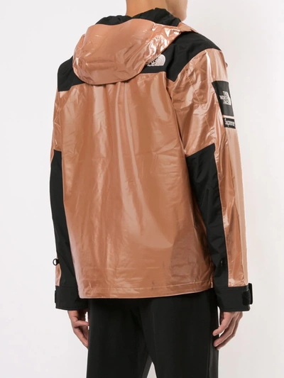Shop Supreme X The North Face Metallic Mountain Jacket In Gold