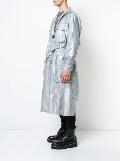 Shop A-cold-wall* Modern Trench Coat In Grey