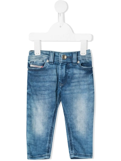 Diesel Babies' Sleenker-b Faded Sim-fit Jeans In Blue | ModeSens